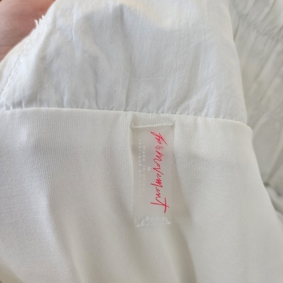 Free People Movement The Way Home Shorts Optic White Running Yoga Athletic M - Picture 13 of 13